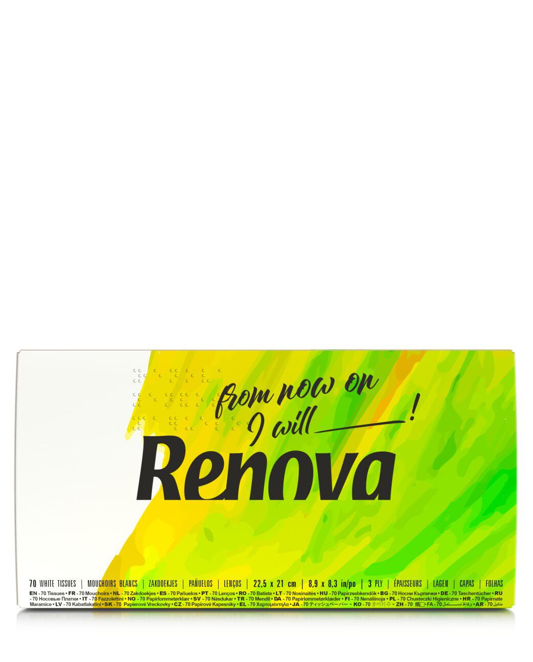 "From now on" Facial Tissues